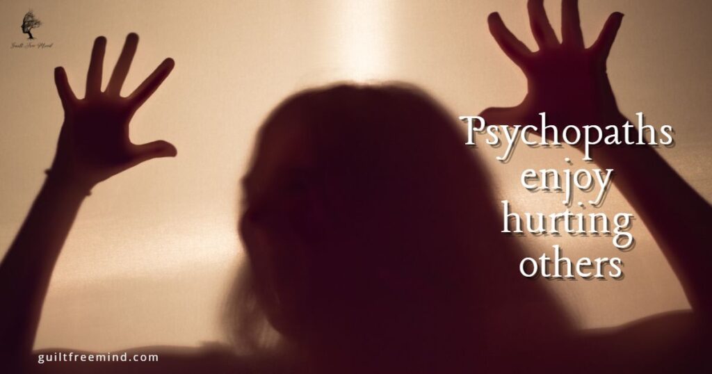 Psychopaths enjoy hurting others