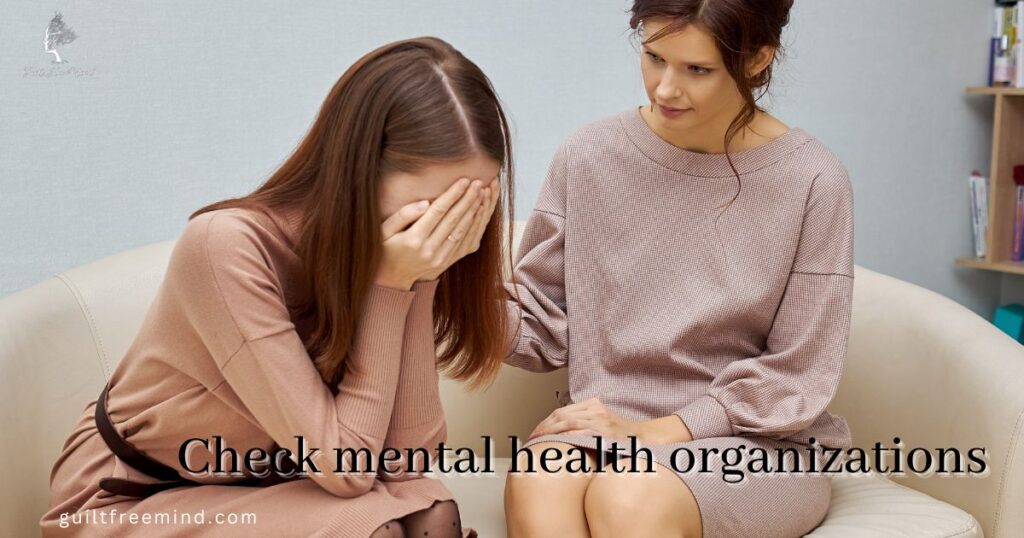 Check mental health organizations