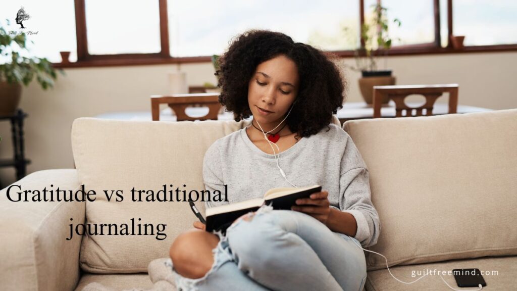 gratitude vs traditional journaling