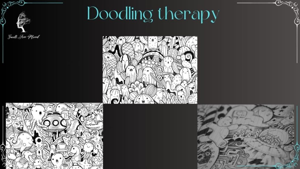 How can doodling therapy help with anxiety? doodling therapy