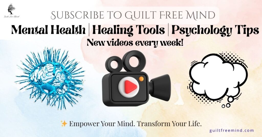 Subscribe to the Guilt Free Mind YouTube channel