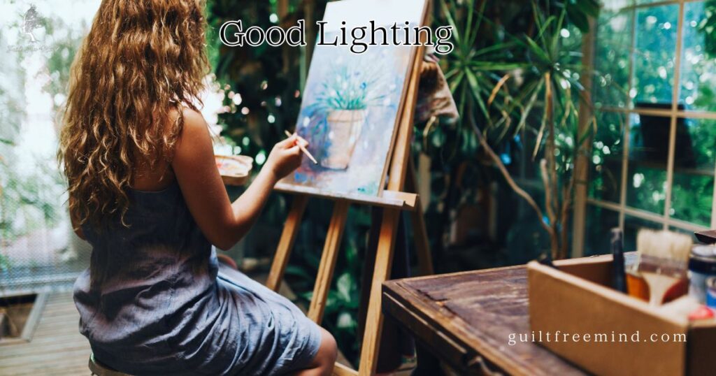 Good Lighting is critical for painting