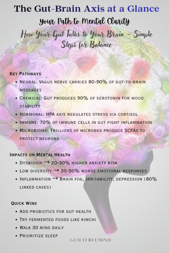 The Gut-Brain Axis at a Glance