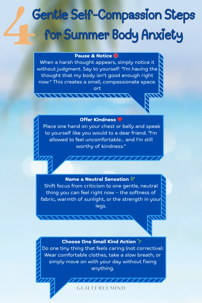 Compassion steps to deal with summer body anxiety