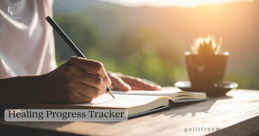 Healing progress tracker after narcissistic marriage